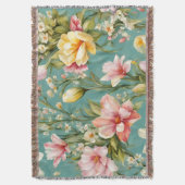 Exquisite Rosa, Gelbe Magnolien mit weißen Blume Decke (Vorderseite Vertikal)