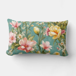 Exquisite Rosa, Gelbe Magnolien mit weißen Blume Lendenkissen