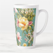 Exquisite Rosa, Gelbe Magnolien mit weißen Blume Milchtasse (Rechts)