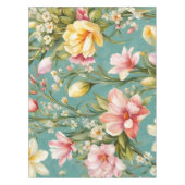 Exquisite Rosa, Gelbe Magnolien mit weißen Blume Tischdecke (Vorderseite)