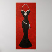 "Exquisite schwarze Farbe" Poster (Vorne)