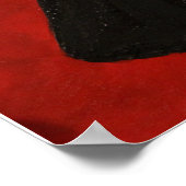 "Exquisite schwarze Farbe" Poster (Ecke)