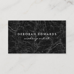 Exquisite schwarze Marmor Visitenkarte