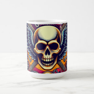 Exquisite Skull and Bones Traditionelle 🎨 Kaffeetasse