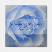 Exquisite Soft Blue Rose Magnet (Vorne)