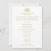 Exquisite Spanish Princess Crown Quinceañera Photo Einladung (Rückseite)