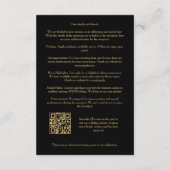 Exquisite Stylish Golden Abstract Geometric Shape Begleitkarte (Rückseite)