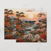 Exquisite traditionelle japanische Tapisserie (Vorne/Hinten)