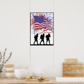 Exquisite Unterstützung für unsere Truppen Drei So Poster (Küche)