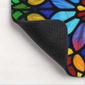 Exquisite verklebte Glas aus der Flora Elegante Mousepad (Ecke)
