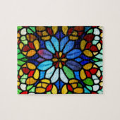 Exquisite verklebte Glas aus der Flora Elegante Puzzle (Horizontal)