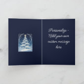 Exquisite Verzierte Weihnachts-Yulebaum Feiertagskarte (Innenseite)