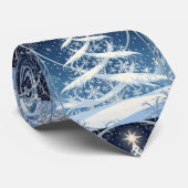 Exquisite Verzierte Weihnachts-Yulebaum Krawatte (Gerollt)