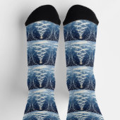 Exquisite Verzierte Weihnachts-Yulebaum Socken (Oben)