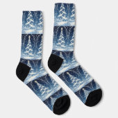 Exquisite Verzierte Weihnachts-Yulebaum Socken (Rechts)