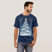 Exquisite Verzierte Weihnachts-Yulebaum T-Shirt (Vorne ganz)