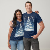 Exquisite Verzierte Weihnachts-Yulebaum T-Shirt (Unisex)