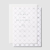 Exquisite White Calligraphy Wedding Invitation Pergament Einladungen (Versetzt (Einladung))