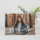 Exquisiter Geschmack Bearbeitbarer Abschluss Einladung (Stehend Vorderseite)