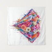 Exquisites Diamantdesign mit tropfender Kunst Wandteppich (Vorderseite (Horizontal))