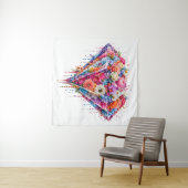 Exquisites Diamantdesign mit tropfender Kunst Wandteppich (Beispiel (Horizontal))