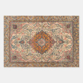 Exquisites Vintages Persisches Rug-Muster Geschenkpapier Set (Vorderseite 2)