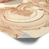 Exquisites Vintages Shabby Chic Poster (Ecke)