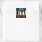 Exta Mission Texas TX Quadratischer Aufkleber (Tasche)