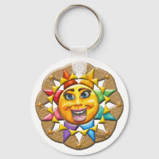 Extatic Sun beveled Key Chain Schlüsselanhänger