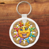 Extatic Sun beveled Key Chain Schlüsselanhänger (Vorderseite)