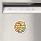 Extatic Sun Face Magnet (In Situ (Geschirrspüler))