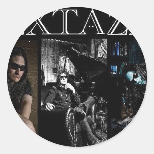 Extaza Round Aufkleber (Vorderseite)