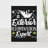 Exterior Illumination Expert Funny Christmas Decor Karte (Vorderseite)