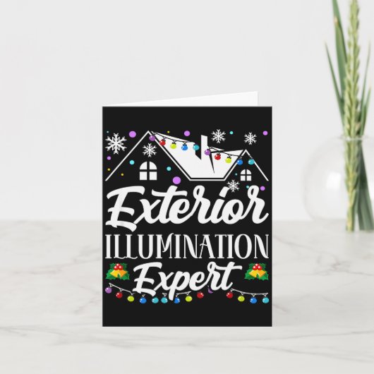 Exterior Illumination Expert Funny Christmas Decor Karte (Vorderseite)