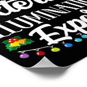 Exterior Illumination Expert Funny Christmas Decor Poster (Ecke)