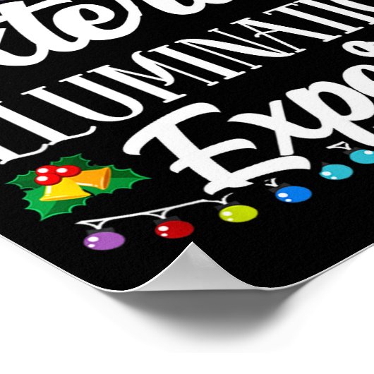 Exterior Illumination Expert Funny Christmas Decor Poster (Ecke)