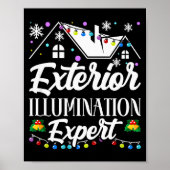 Exterior Illumination Expert Funny Christmas Decor Poster (Vorne)