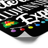 Exterior Illumination Expert Funny Christmas Decor Poster (Ecke)