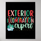 Exterior Illumination Expert Funny Christmas Light Poster (Vorne)