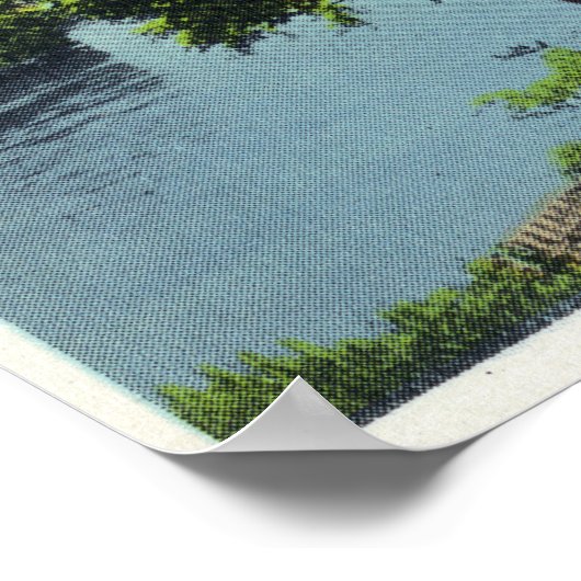 Exterior View of Fort Halifax Poster (Ecke)