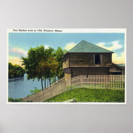 Exterior View of Fort Halifax Poster (Vorne)