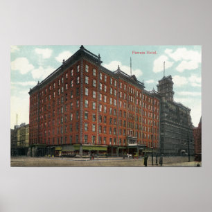 Exterior View of Powers Hotel Poster