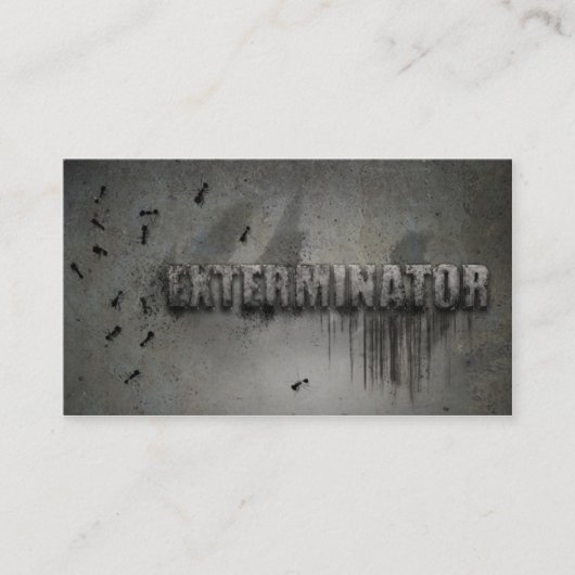 Exterminator Business card Visitenkarte (Vorderseite)