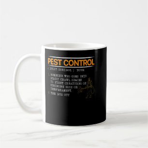 Exterminator Kontrolle Schädling Kontrolle Kaffeetasse