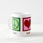 Exterminator Peace Liebe Pest Kontrolle Company Kaffeetasse (Vorderseite Links)