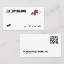 Exterminator Pest Kontrolle QR Visitenkarte