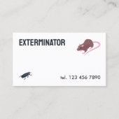 Exterminator Pest Kontrolle QR Visitenkarte (Vorderseite)