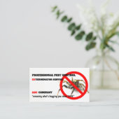 Exterminator-Plage-Kontrolle (ursprüngliches Bild) Empfehlungskarte (Stehend Vorderseite)