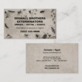 Exterminator-Visitenkarte Visitenkarte (Vorne/Hinten)