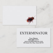 Exterminator-Visitenkarten (Schabe) Visitenkarte (Vorne/Hinten)